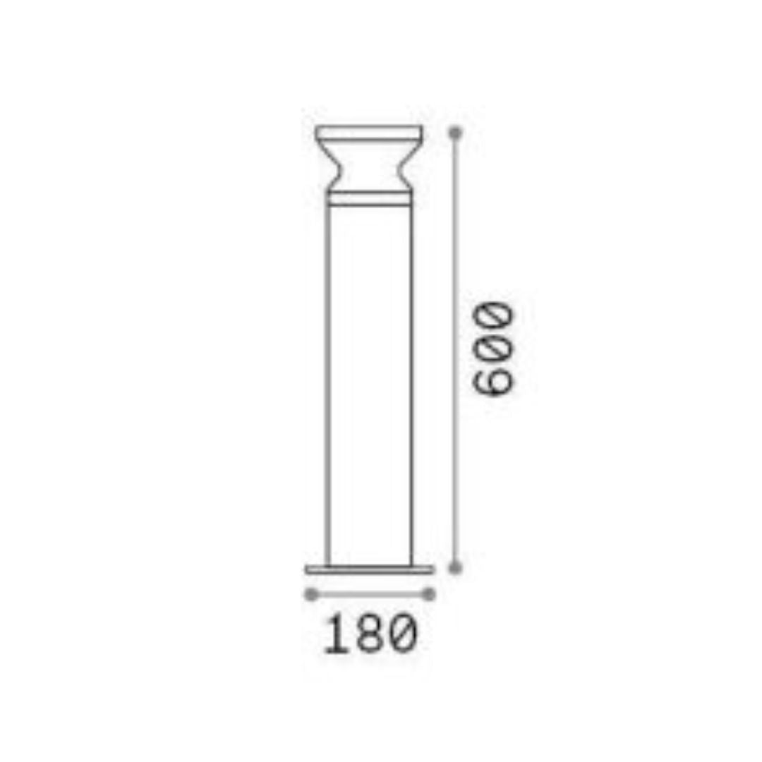 Paletto in alluminio da esterno TORRE