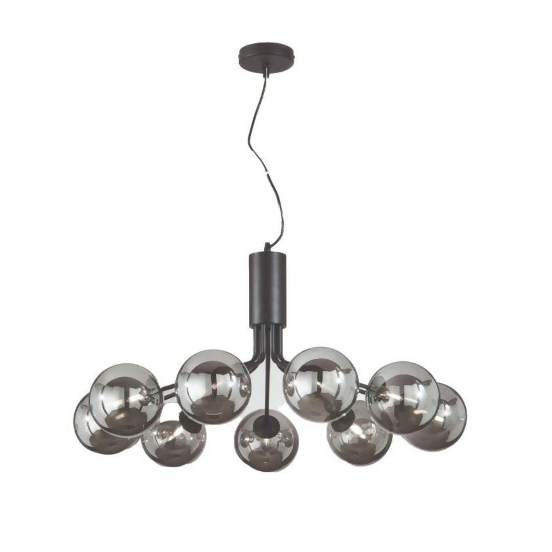 Sospensione in metallo con sfere in vetro 2 colorazioni art HONEY-S9