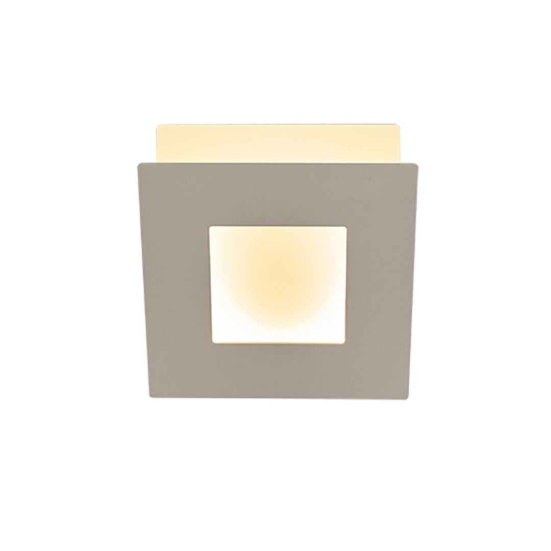 Applique elegante in metallo squadrata base 4 colori led 18w 3000°k Dalia 8114-8115-8116-8117