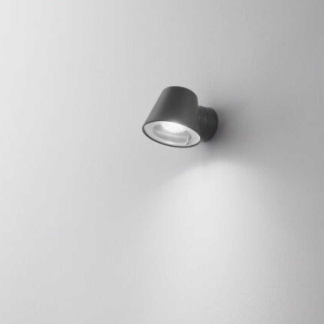 Applique da esterno in plastica bianco o antracite 1xGU10 cod. 328-329