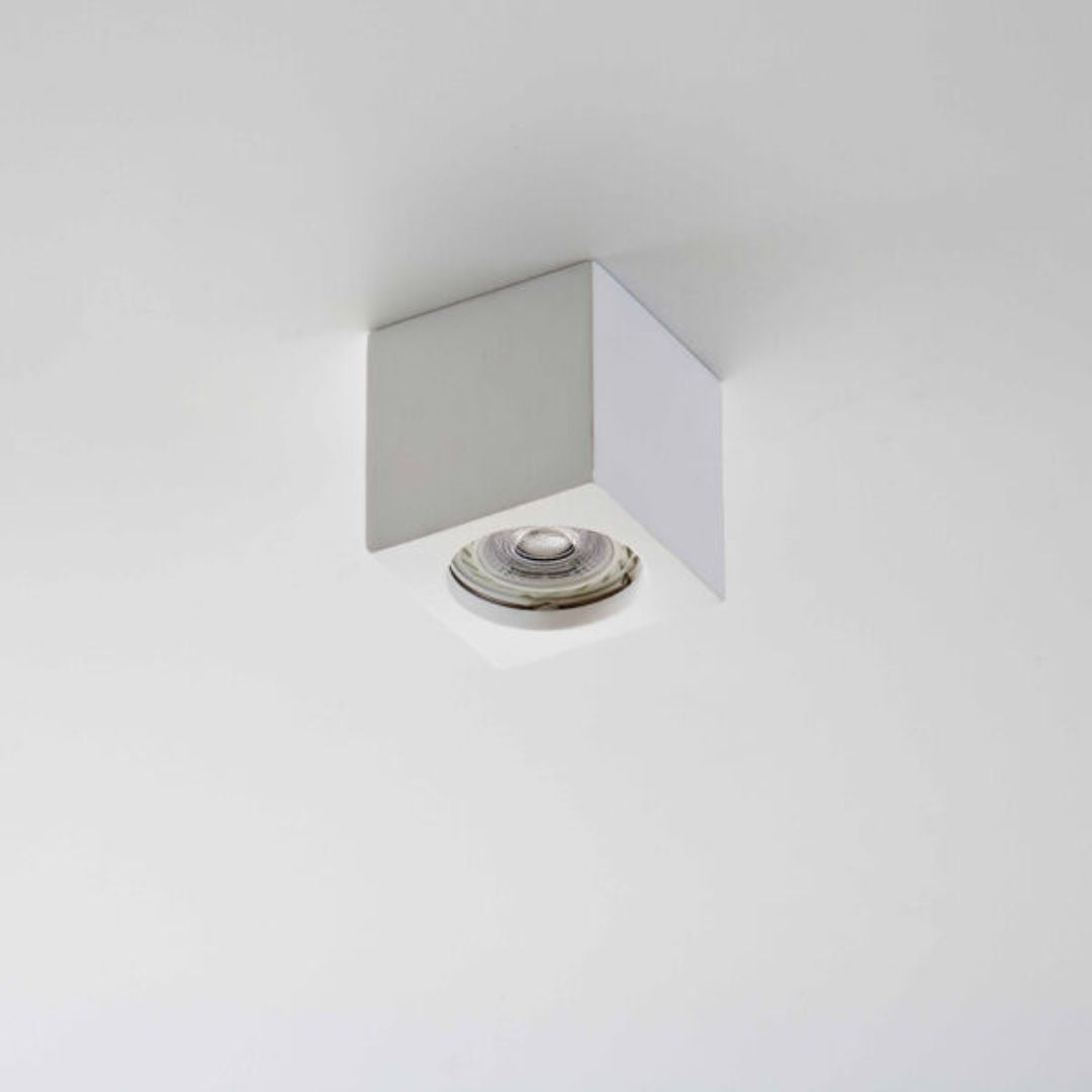 Plafoniera spot in gesso pitturabile 1xGU10 art 820