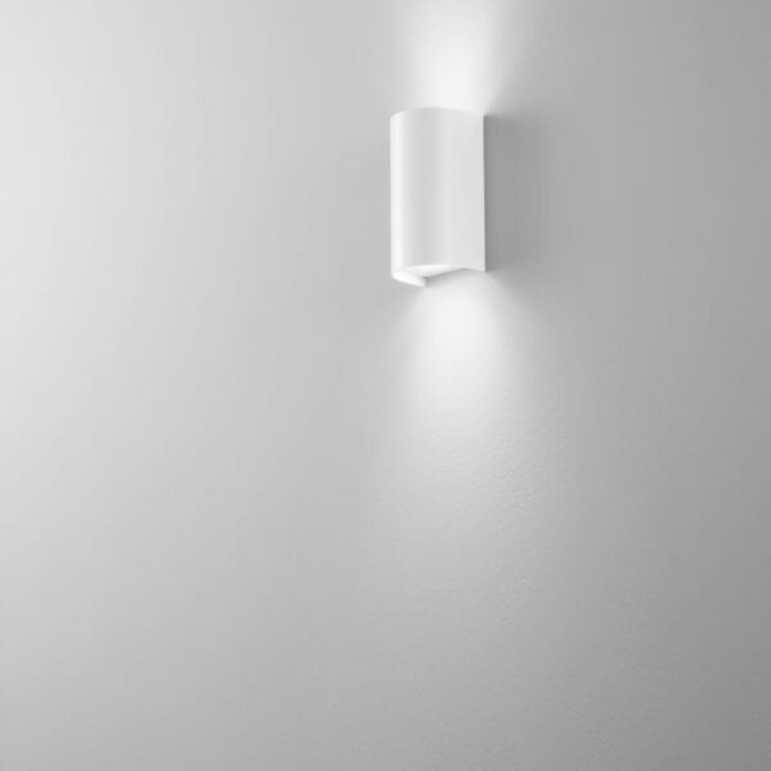 Applique da esterno in plastica biemissione bianco o antracite 2xGU10 324-325