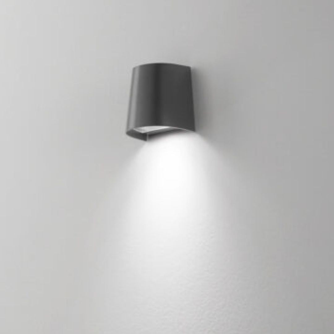 Applique o segnapasso da esterno monoemissione IP54 bianco o antracite 1xGU10 cod.320-321