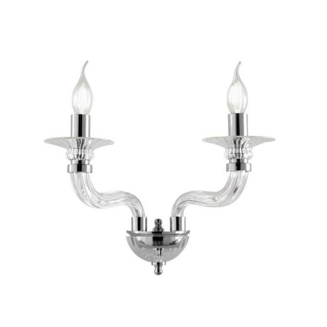 Applique in vetro 2 luci vari colori art VILLA/AP2