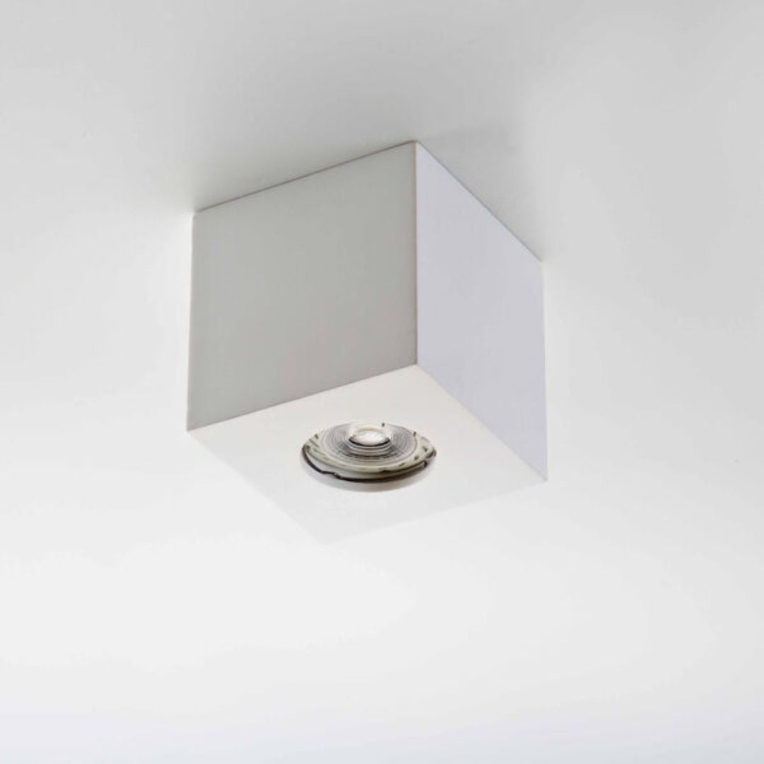 Plafoniera spot da soffitto, in gesso pitturabile 1xGU10 art 821