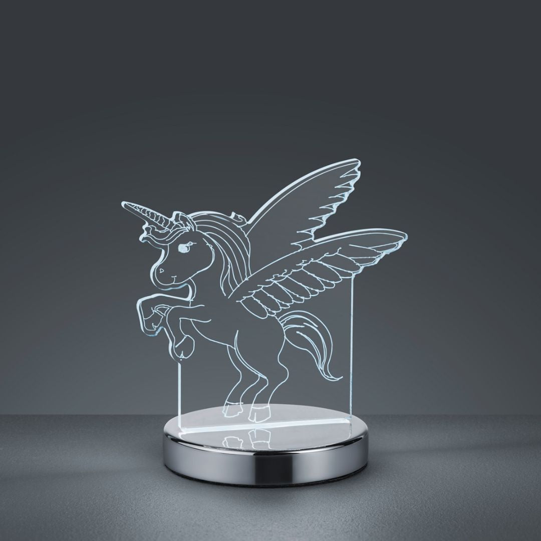 Lampada da comodino led unicorno plex led CCT luce calda e luce fredda art. KARO