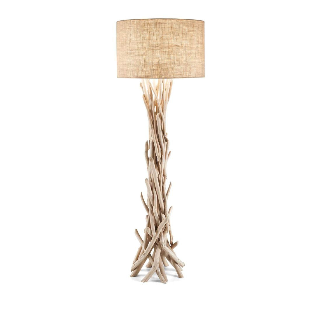 Lampada da terra con rami in legno art DRIFTWOOD