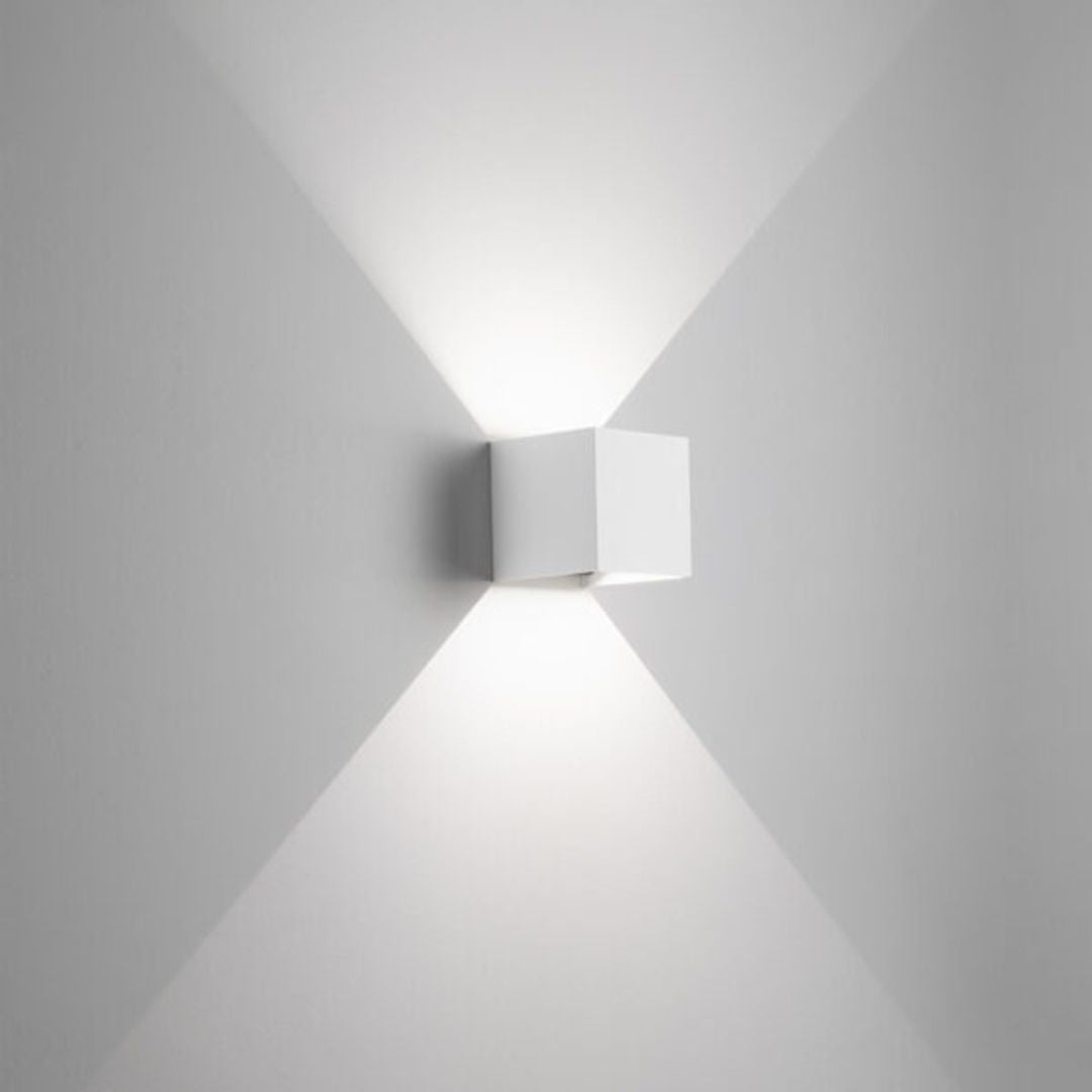 Applique da esterno cubo con alette regolabili led 16w 3°k o 4°k in 4 colori cod.516-517-518-519