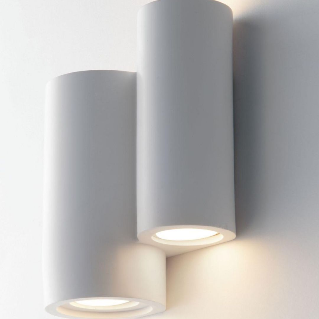 Applique moderna biemissione in gesso pitturabile art BANJIE/AP4