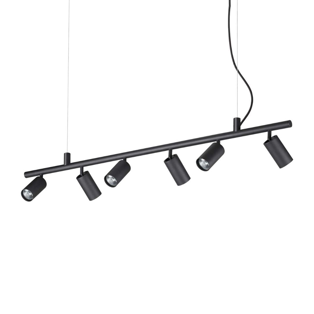 Sospensione lineare spot da 6 luci e da 4 luci orientabile art. Dynamite