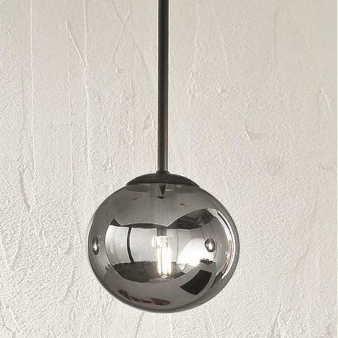 Sospensione sferetta in vetro montatura in metallo JEWEL S1