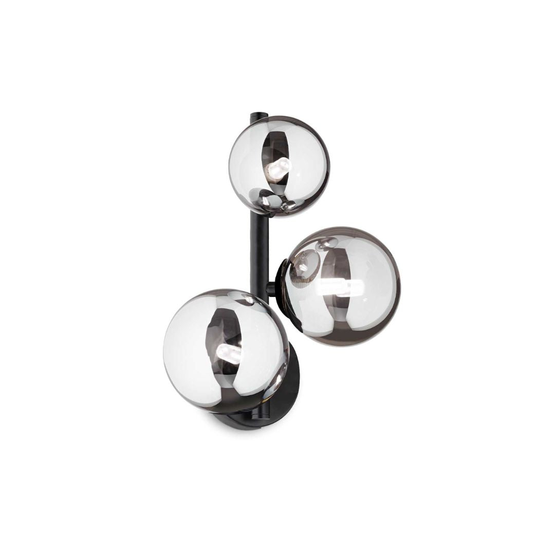 Applique in metallo con sfere in vetro art Perlage ap3