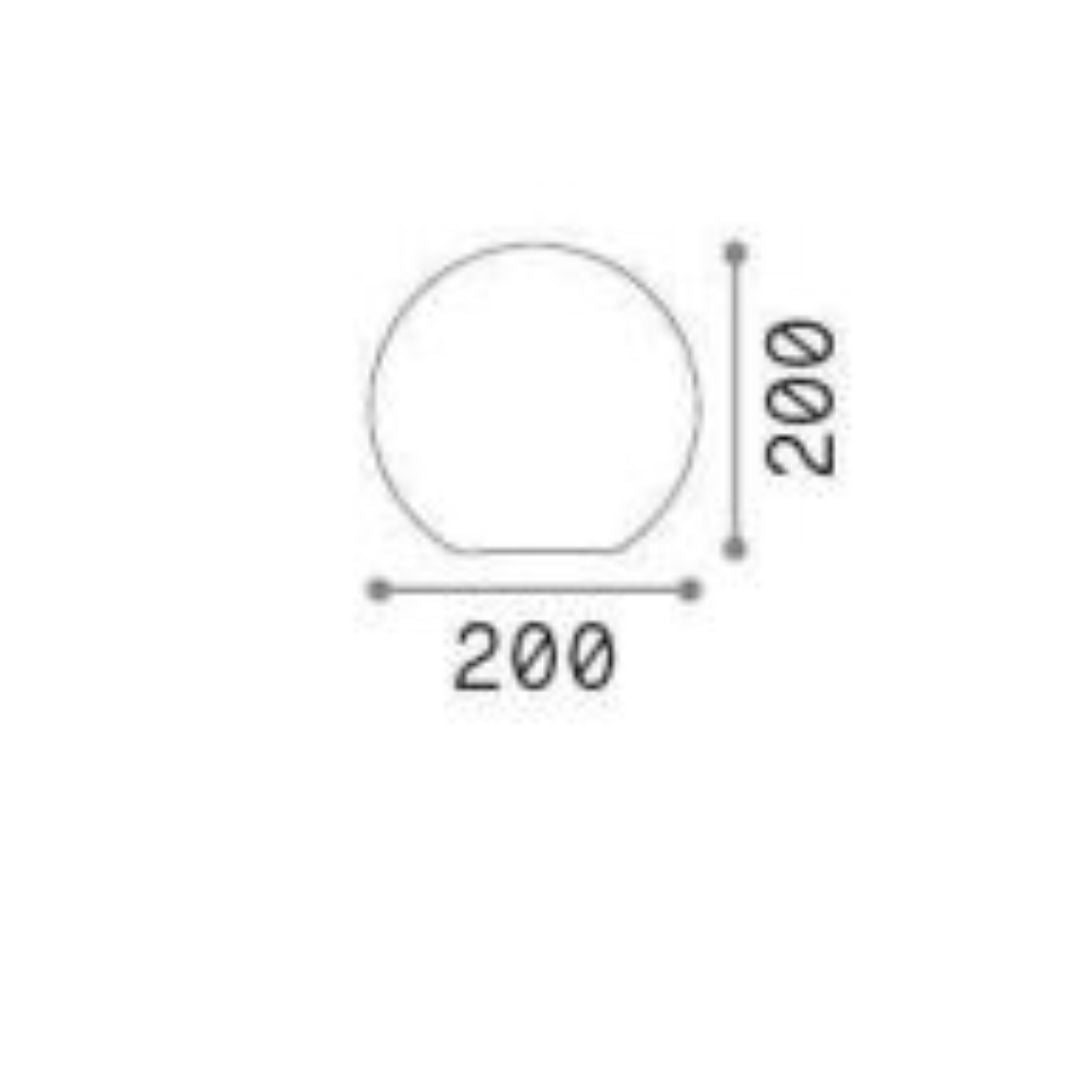 Lampada da giardino a forma di sfera art SOLE