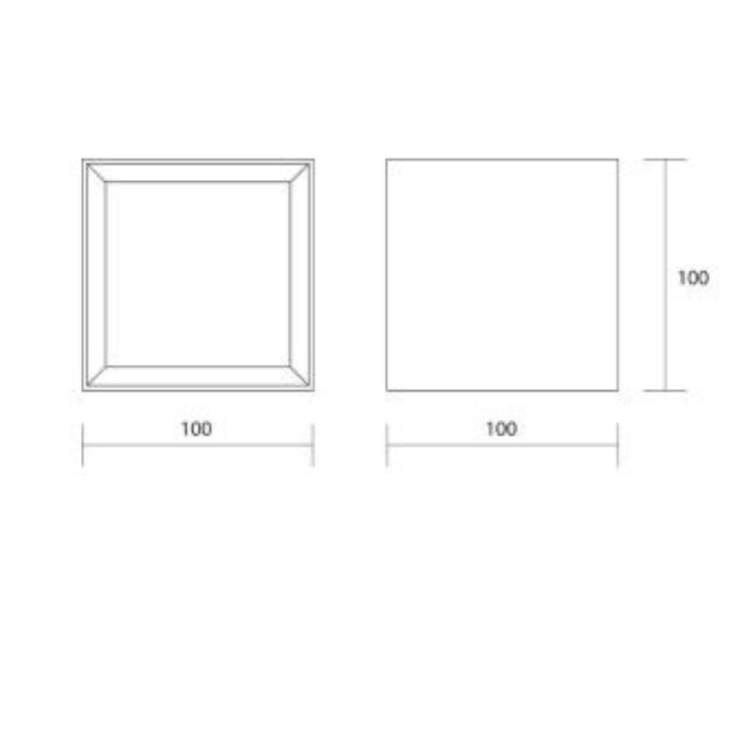 Spot plafoniera in gesso pitturabile 1xGU10 art 824