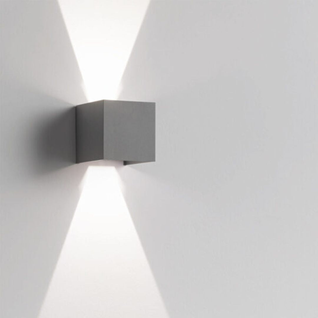 Applique da esterno cubo con alette regolabili led 16w 3°k o 4°k in 4 colori cod.516-517-518-519