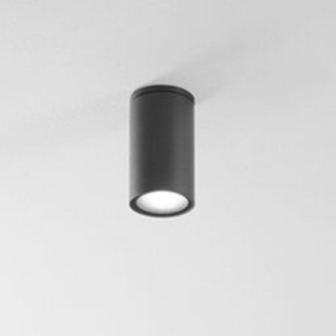 Plafoniera da esterno in alluminio bianco o antracite 1xGU10 cod.581-582