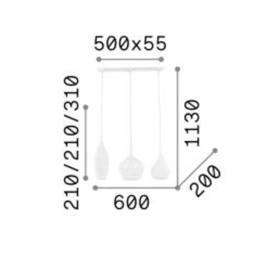 Sospensione in vetro SOFT