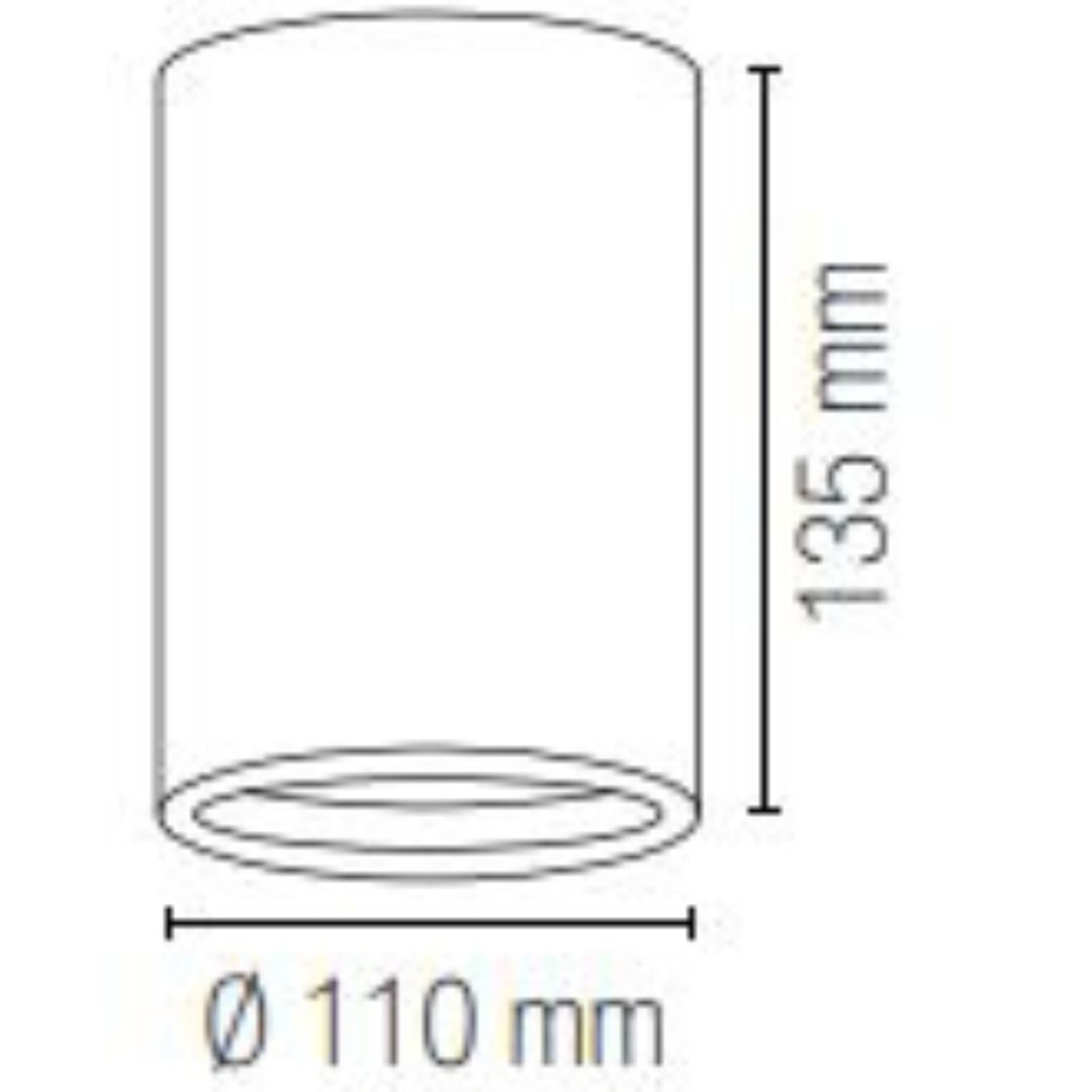 Plafoniera spot 1 luce in gesso pitturabile art BANJIE-PL1