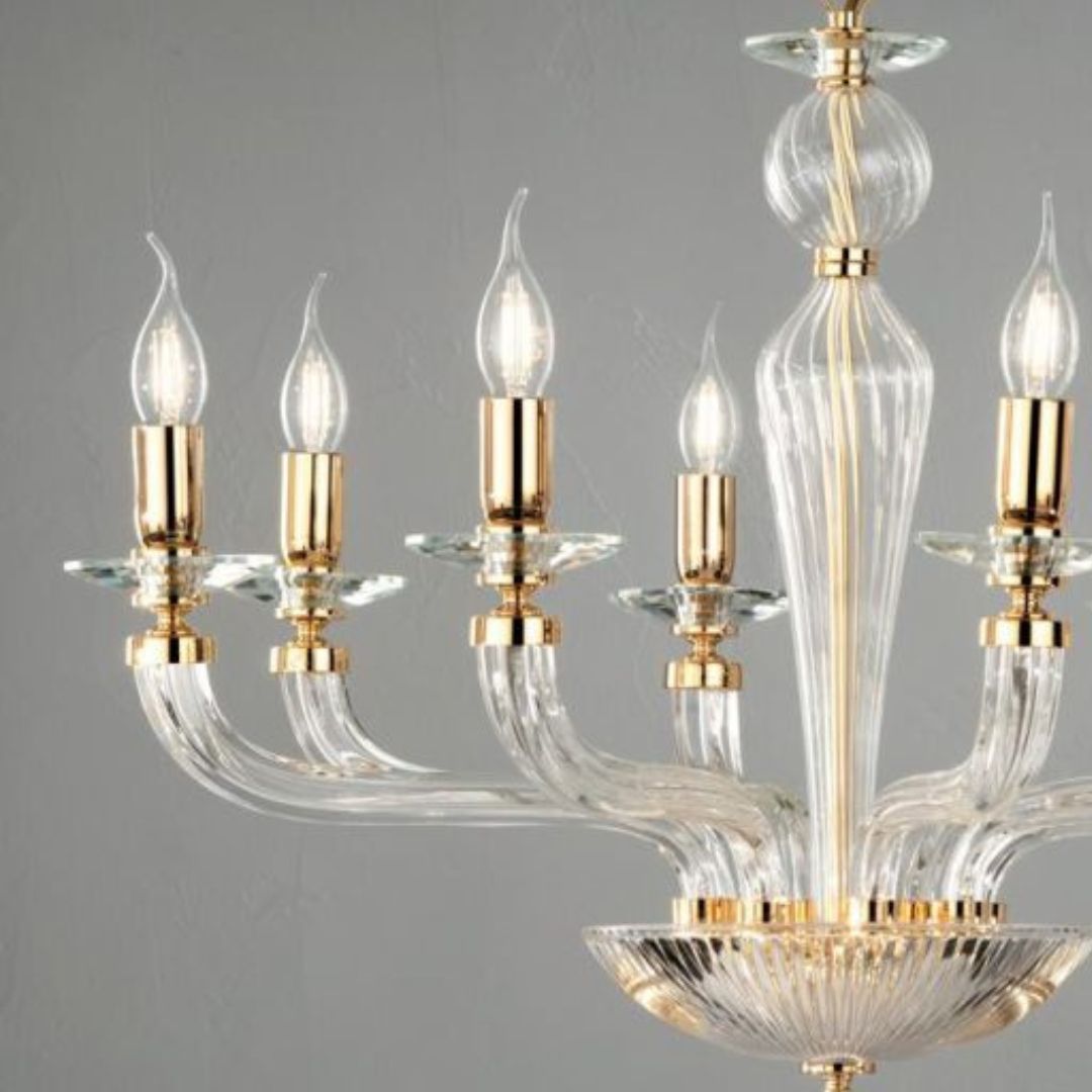 Applique in vetro 2 luci vari colori art VILLA/AP2