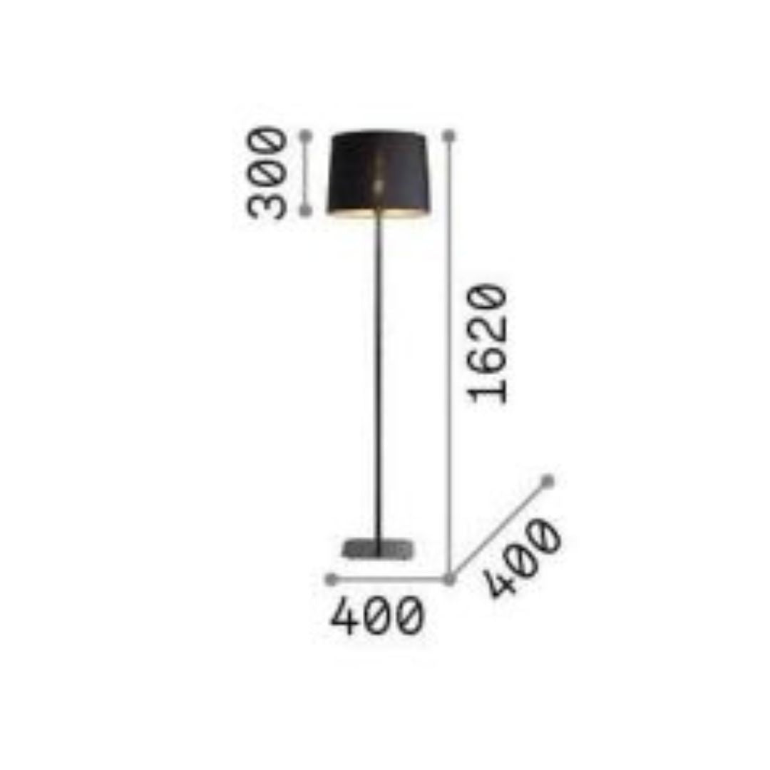 Lampada da terra nera art. NORDIK