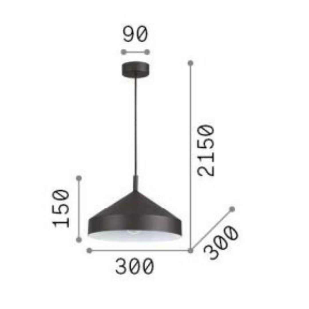 Sospensione in metallo art YURTA