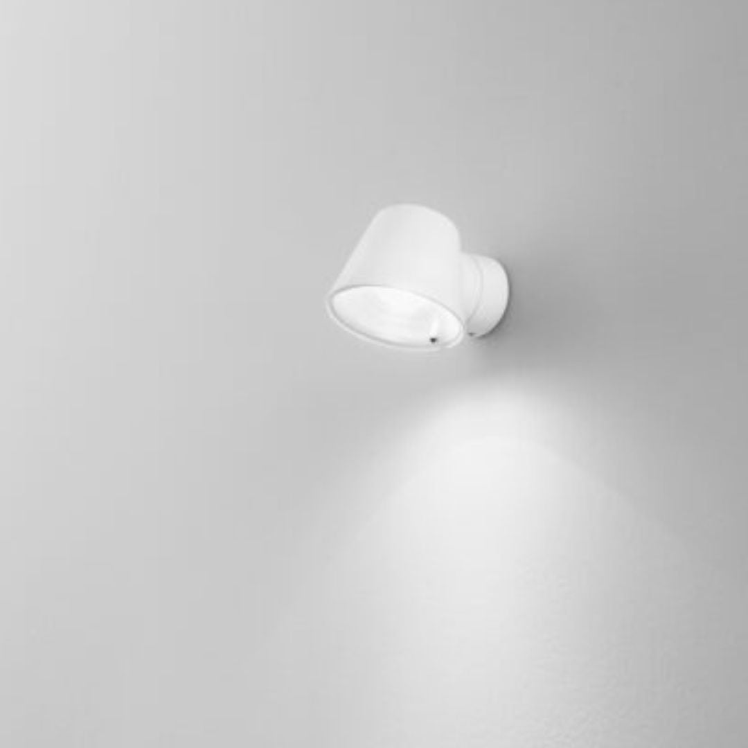 Applique da esterno in plastica bianco o antracite 1xGU10 cod. 328-329