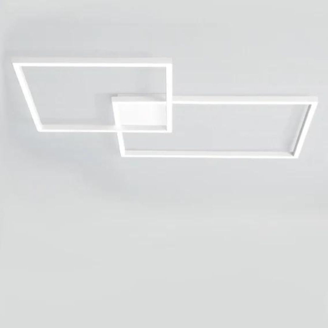 Plafoniera in metallo squadrata led 64w CCT art CROSS 6596