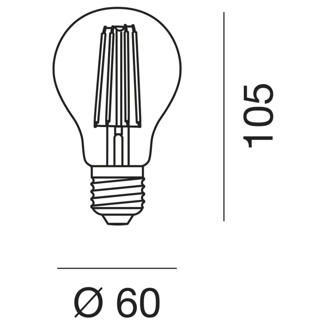 LAMPADINA E27 LED 8 W GLA260B