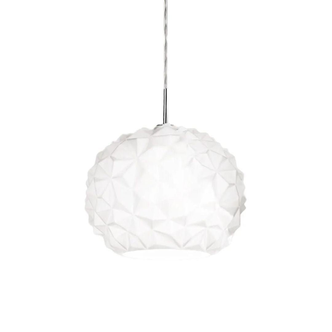 Sospensione moderna in vetro lavorato Ø35 in 3 colori art METEORA 6766