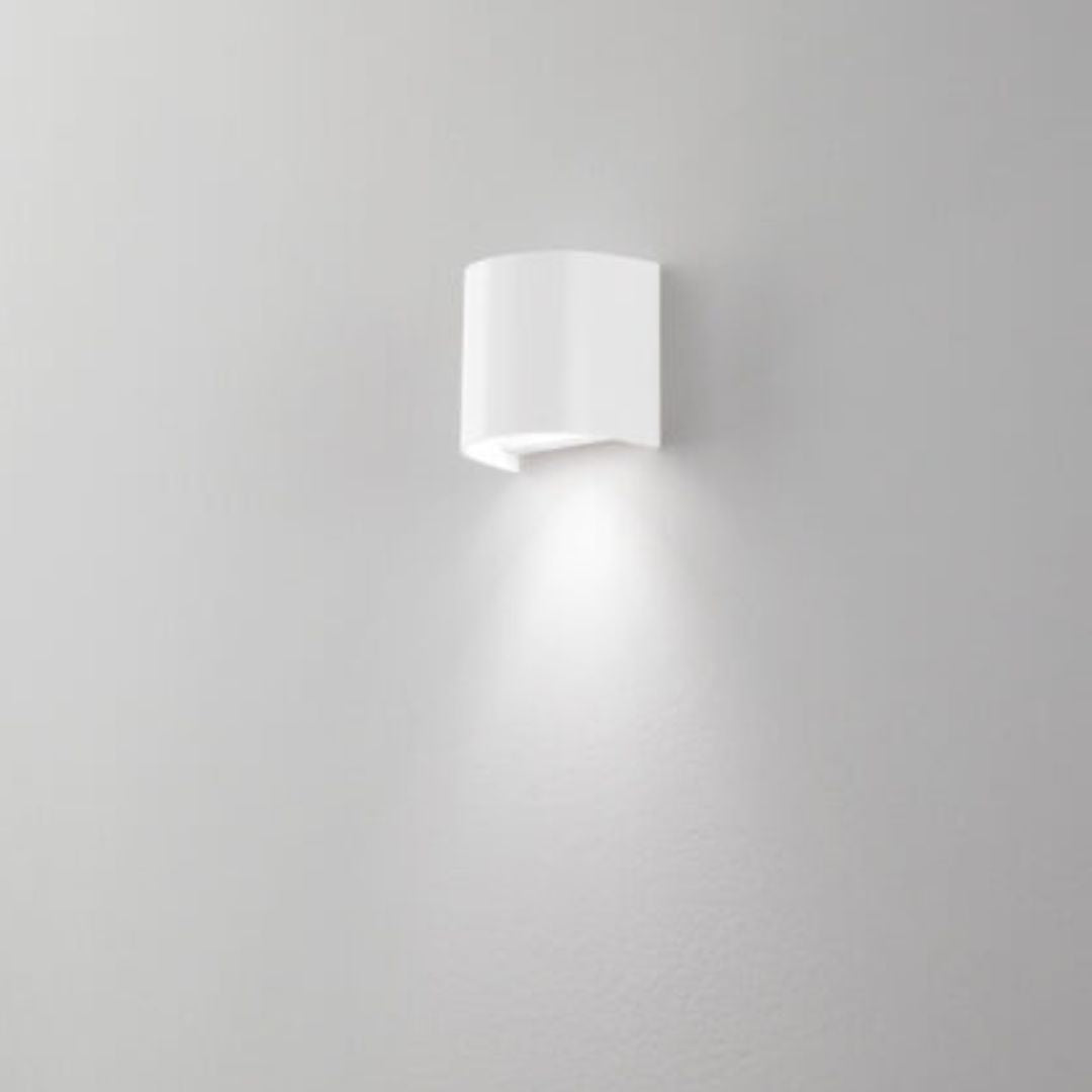 Applique o segnapasso da esterno monoemissione IP54 bianco o antracite 1xGU10 cod.322-323