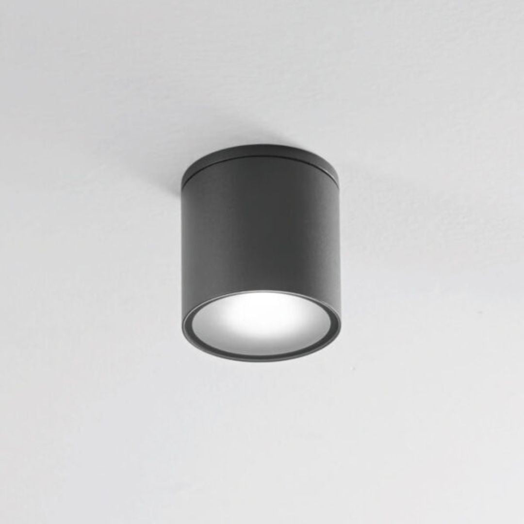Plafoniera da esterno IP54 in alluminio bianco o antracite 1xGU10 cod.579-580