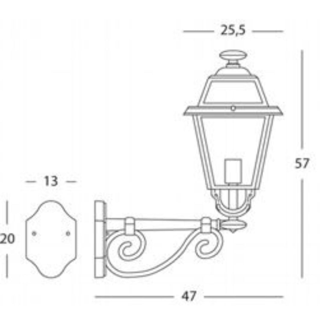 ELEGANCE Applique in alto art. 855/16 o in basso art. 856/16