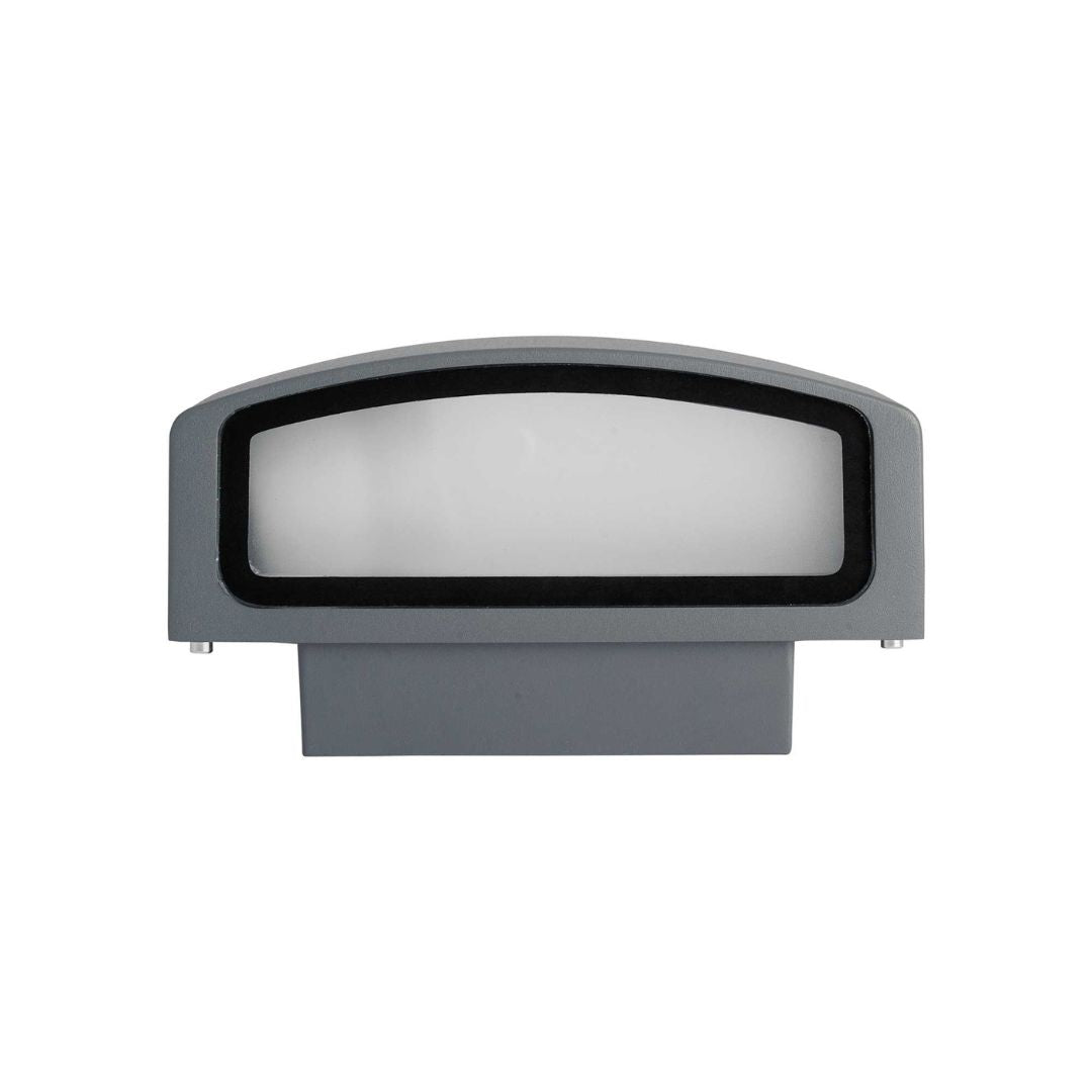 Applique da esterno in alluminio e vetro art ANDROMEDA AP1