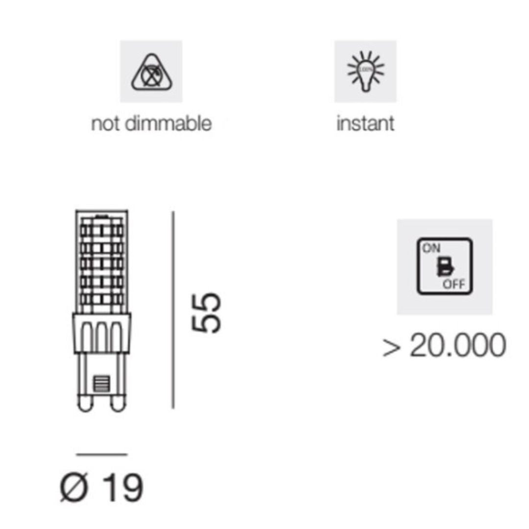 LAMPADINA G9 LED 4,8W