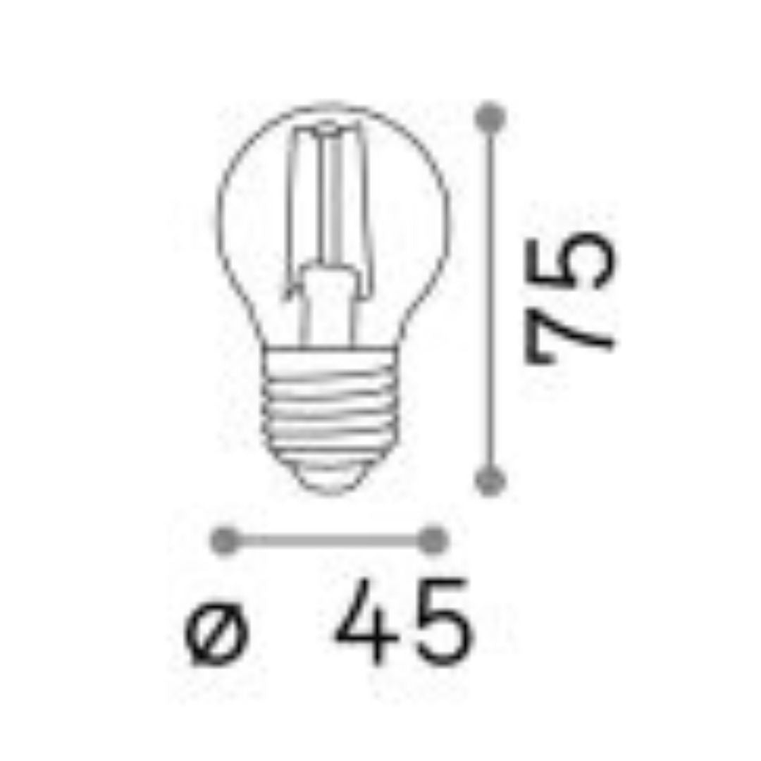LAMPADINA E27 LED 6W