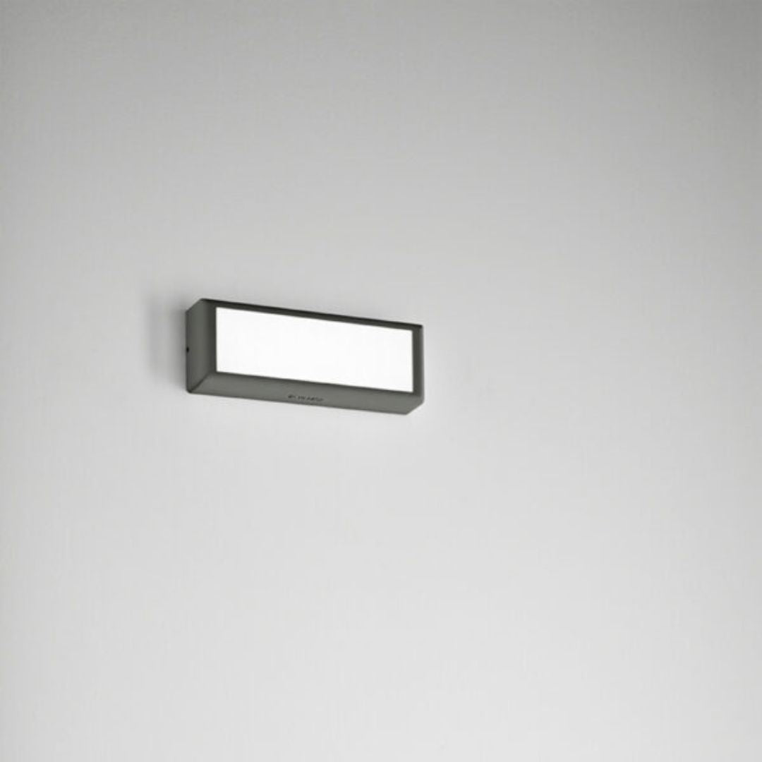 Applique da esterno luce diffusa led 12w 3000°k o 4000°k bianco o antracite cod.552-554