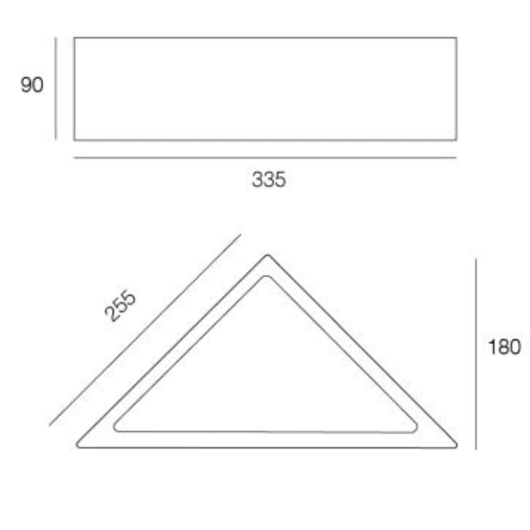 Applique angolare in ceramica pitturabile 1xE27 art 622