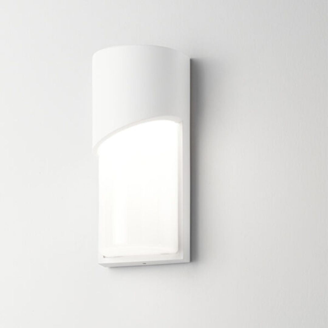 Applique da esterno stondata luce diffusa 1xE27 bianco antracite e corten art 586-587-588