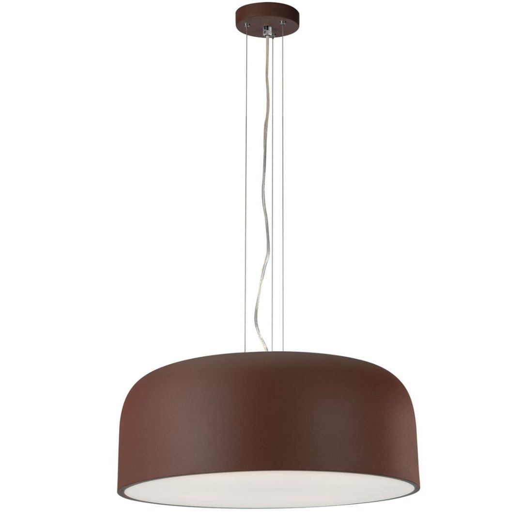 Sospensione cupola in metallo 2 colori con 4 luci E27 art BISTROT-S52