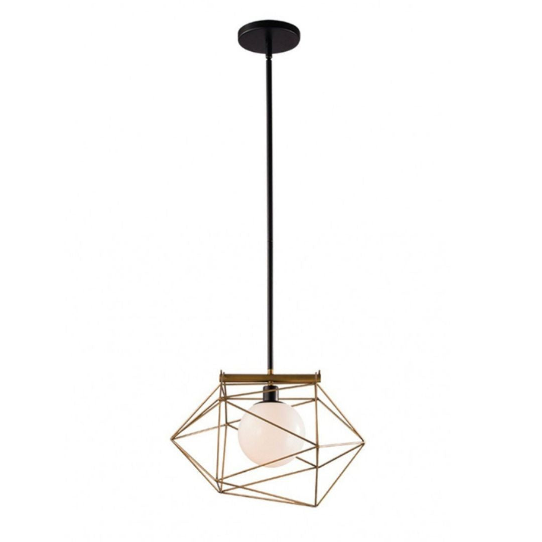 Sospensione industrial 1xE27 in metallo oro o bianco art ABRAXAS-S1