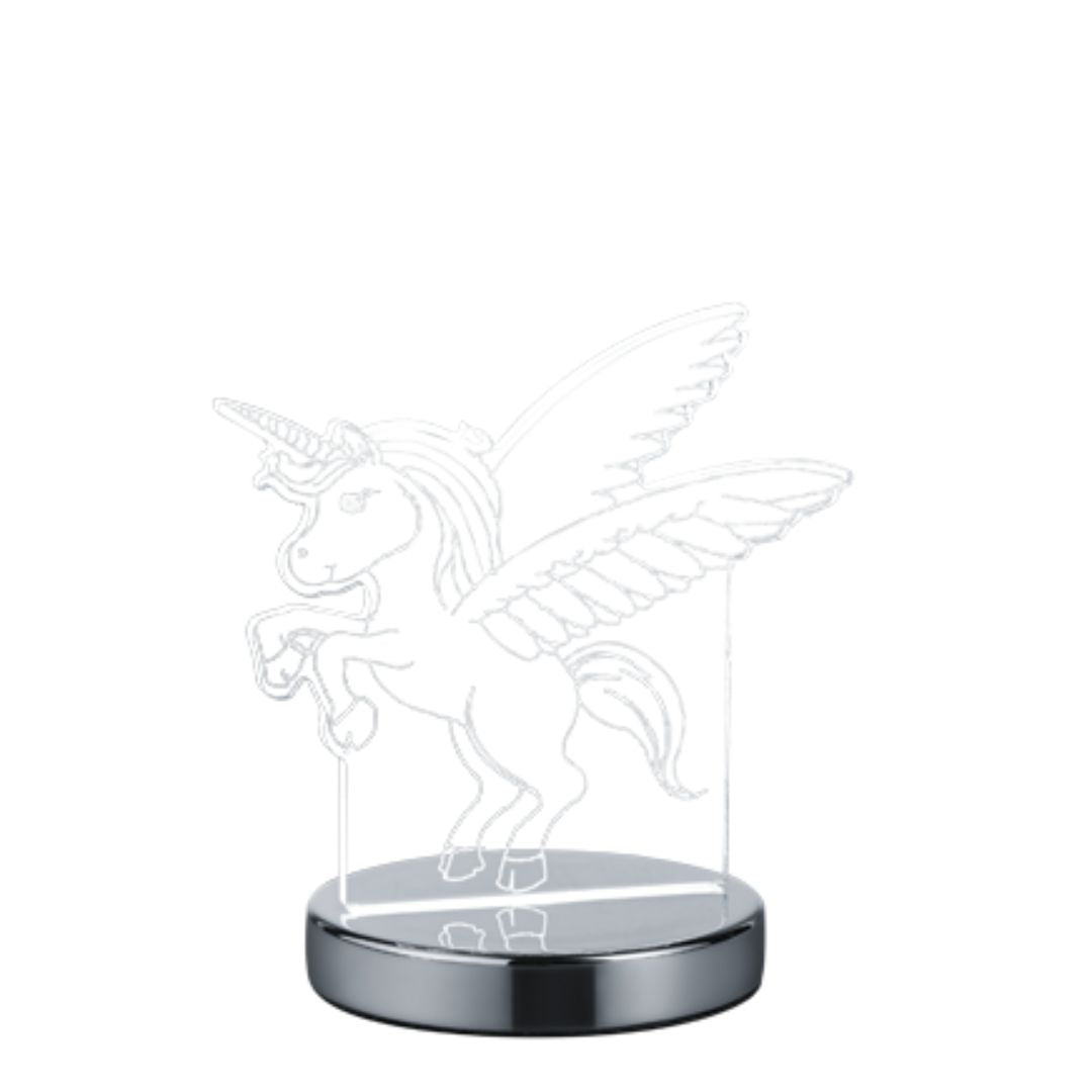 Lampada da comodino led unicorno plex led CCT luce calda e luce fredda art. KARO