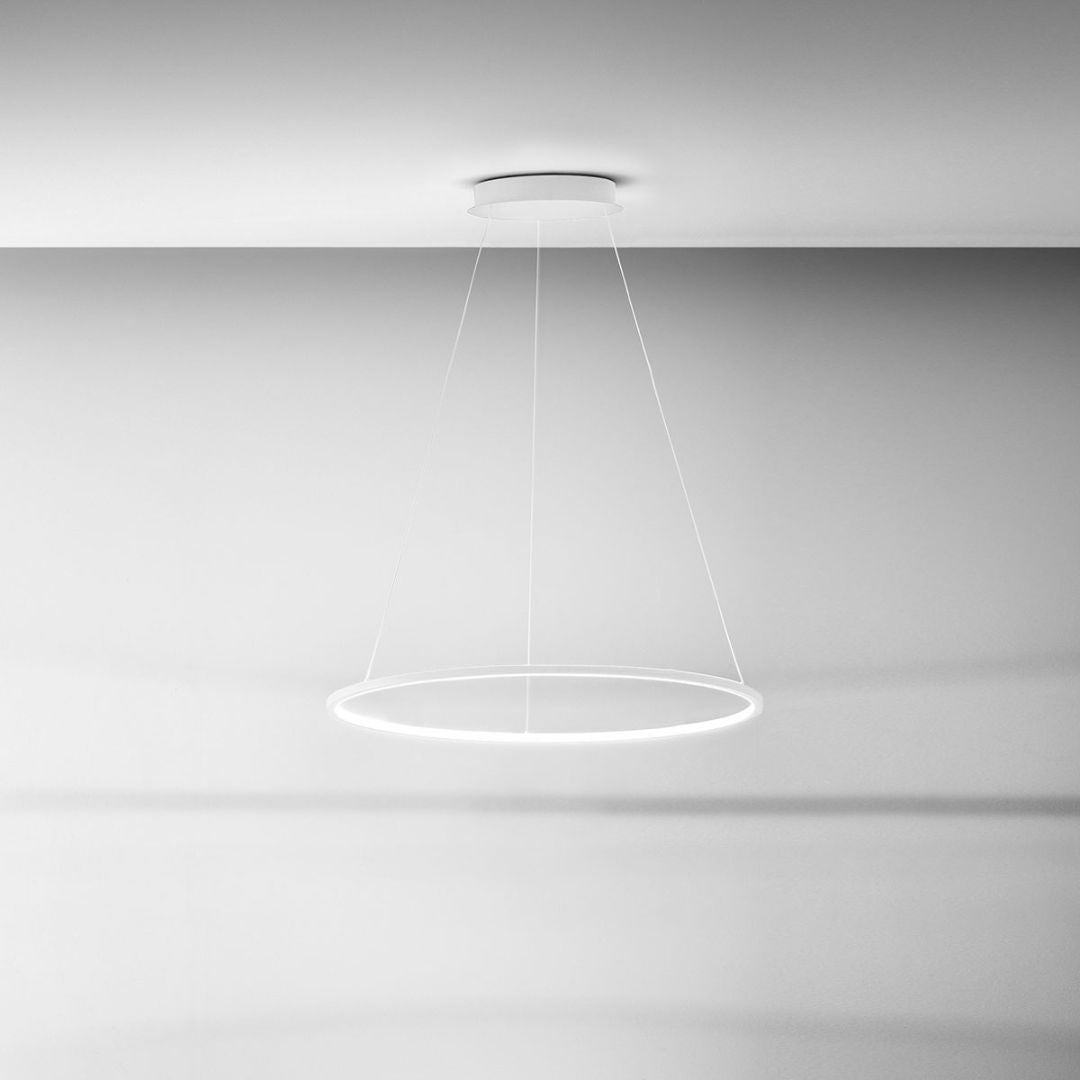 Sospensione anello led Ø60 e Ø80 colore bianco art ERIKA SP e SG
