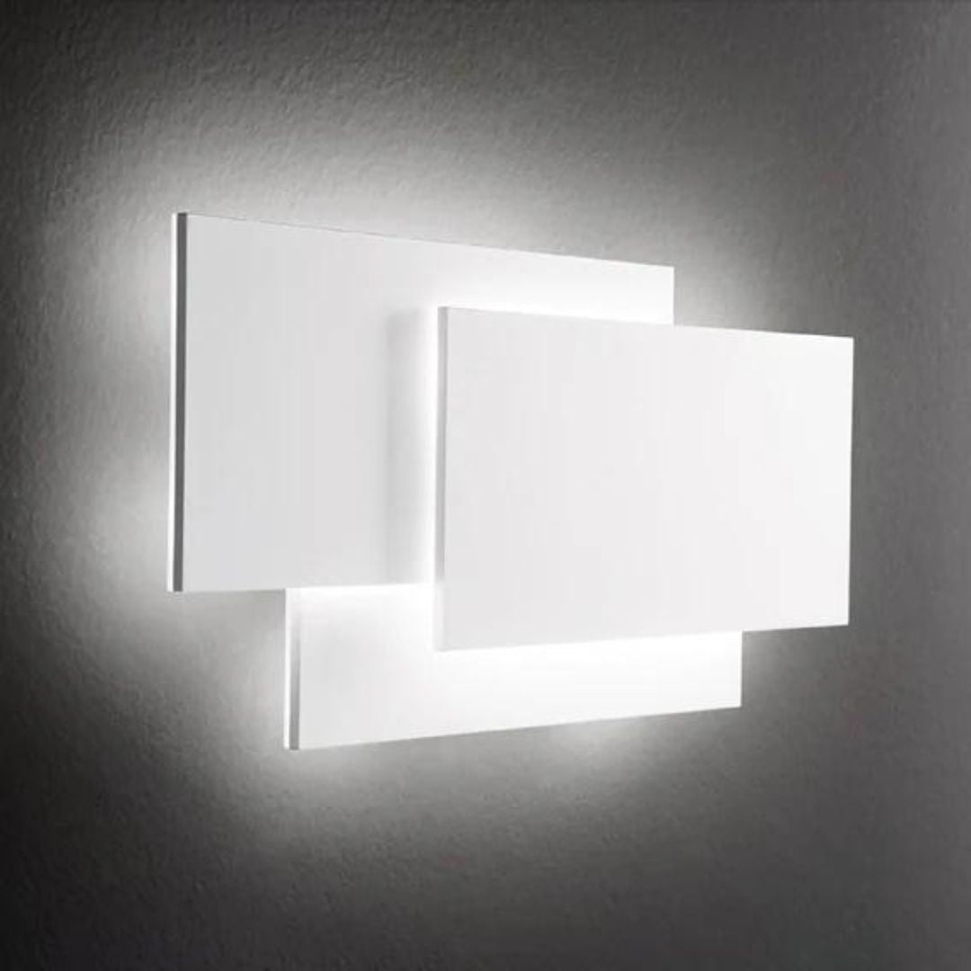 Applique moderna led con forme geometriche squadrate art DIP 6750