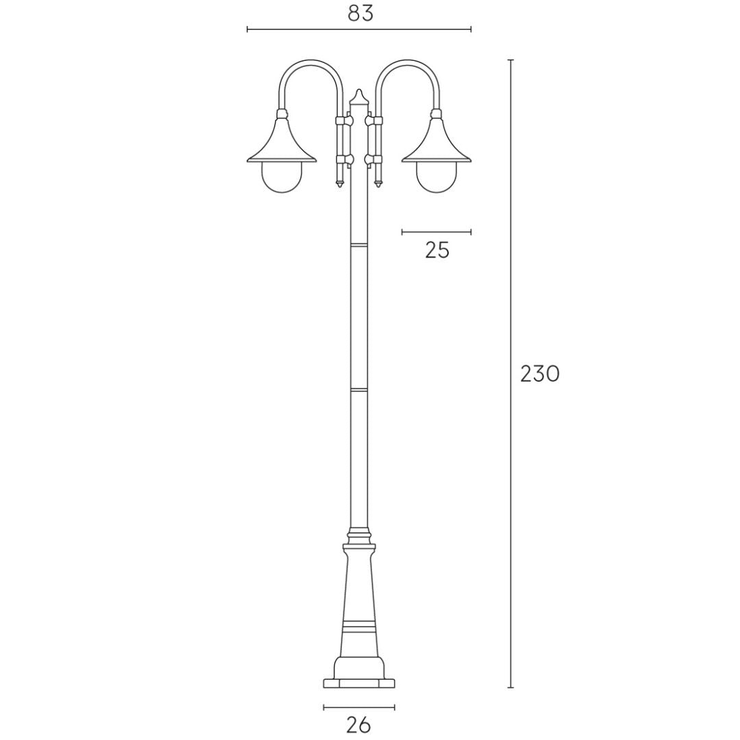 LAMPARA PALO 2L 896/06 - 896/11