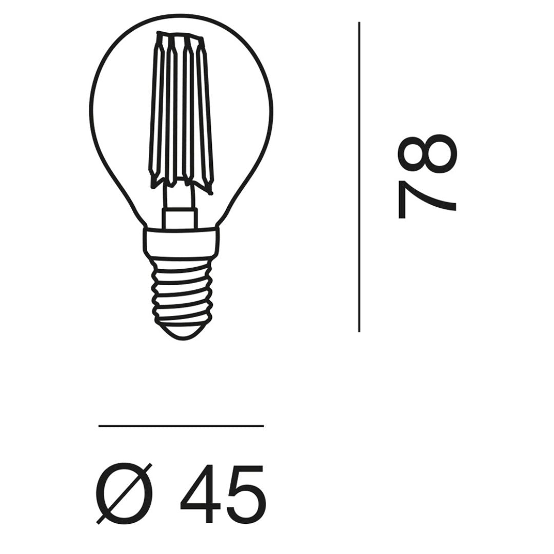 LAMPADINA E14 LED 6 W GLA290C-N