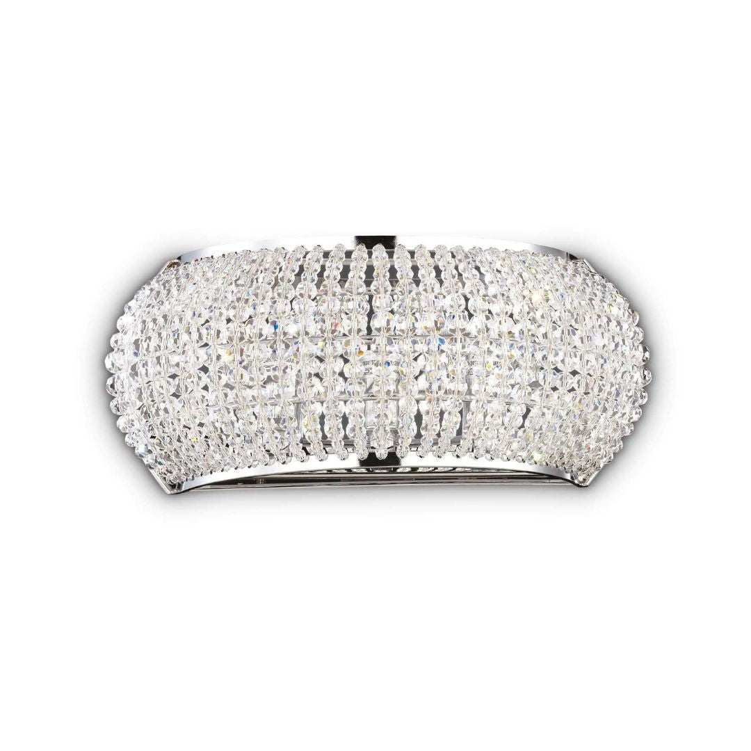 Lampada da parete con perle di cristallo art PASHÀ applique