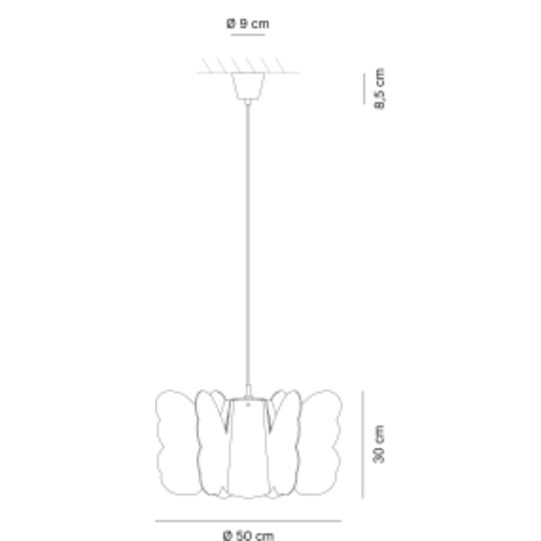BUTTERFLY Sosp. Ø50 cm