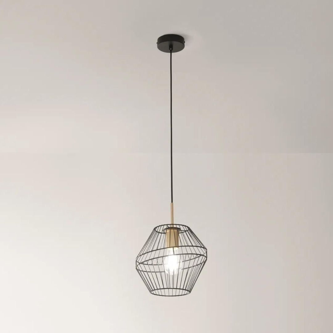 Sospensione indistrial nero/oro art KIKO-S20 e KIKO-S25