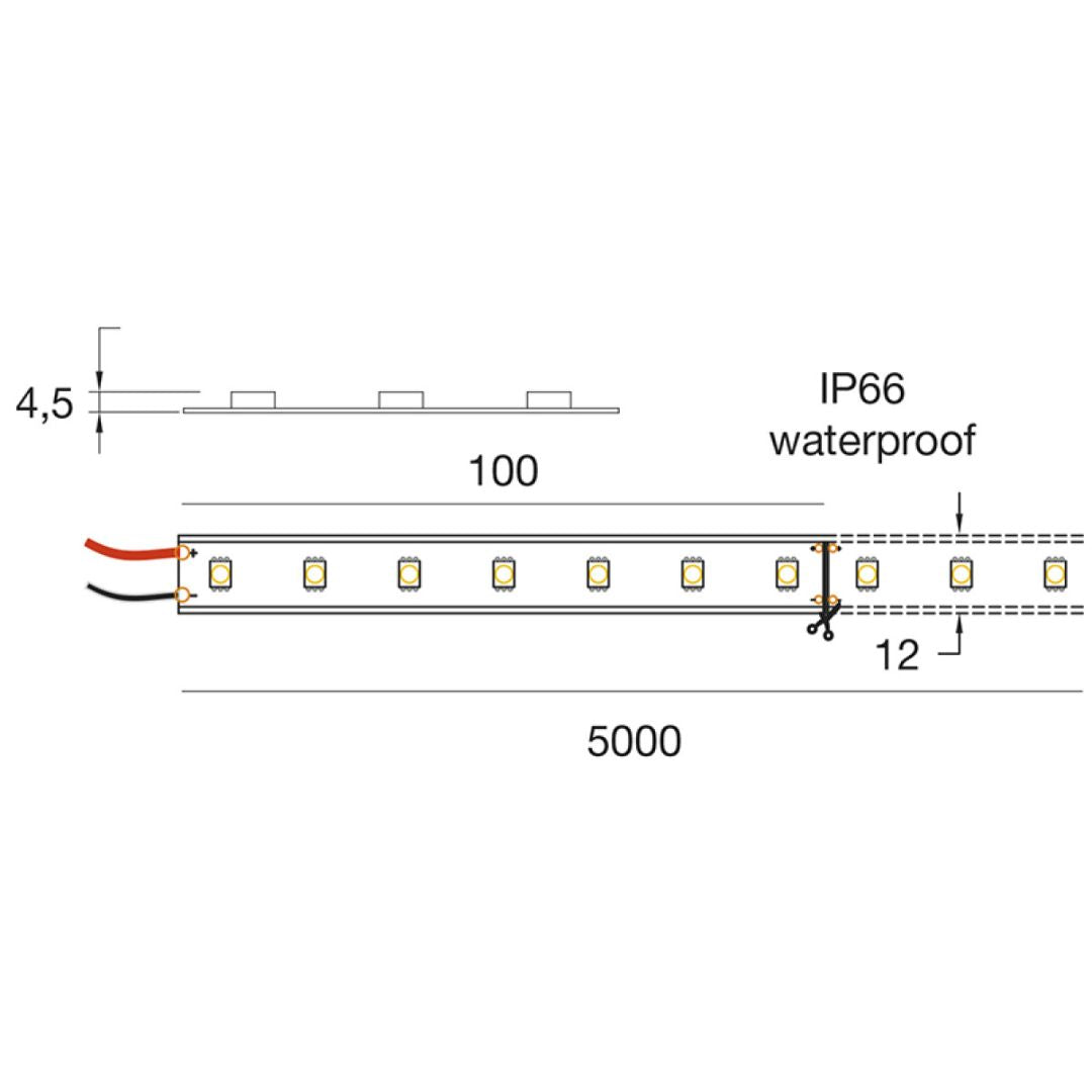 STRIP LED 14,4 W/m x esterno
