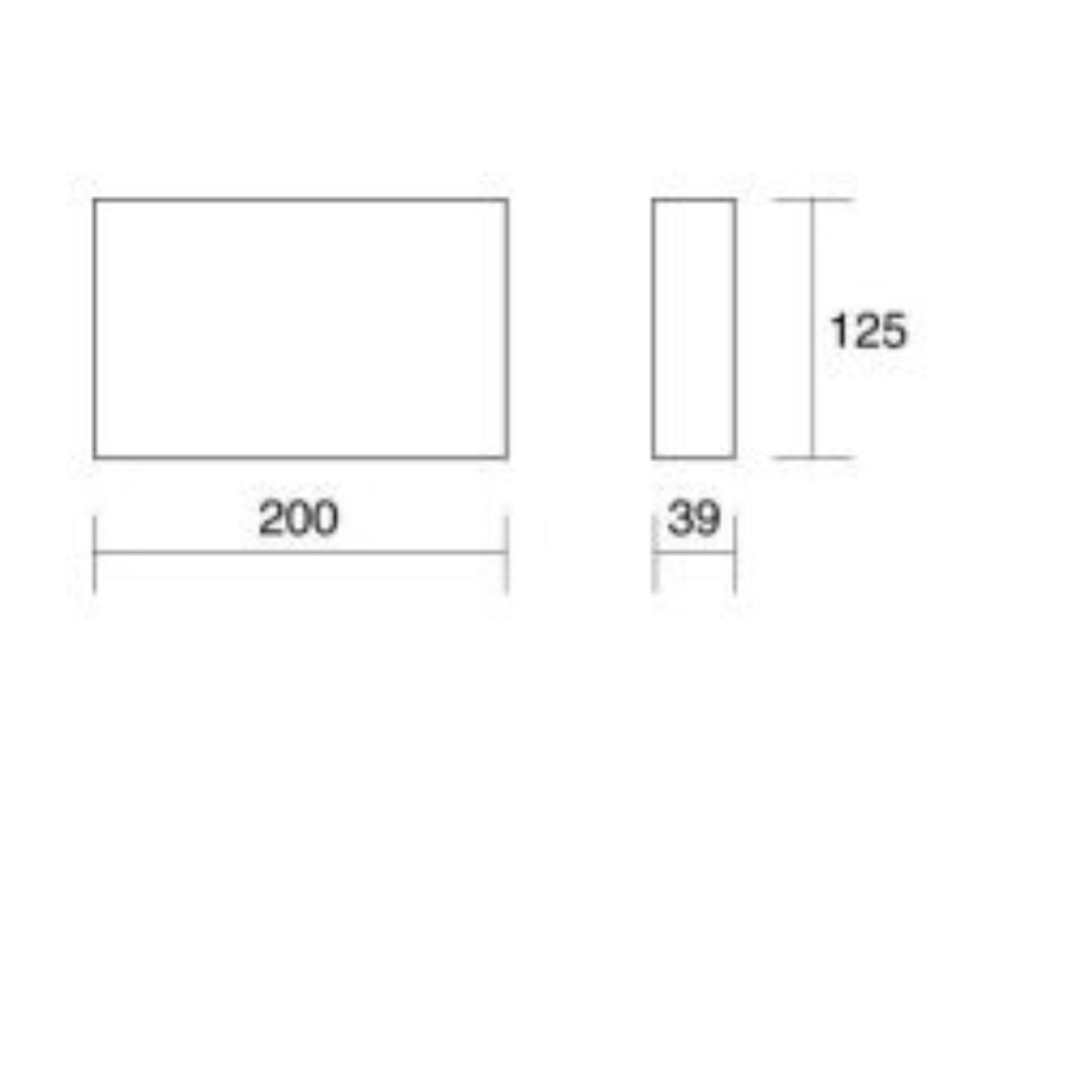 Applique da esterno biemissione IP65 12w led 3000°k o 4000°k cod. 305-305W
